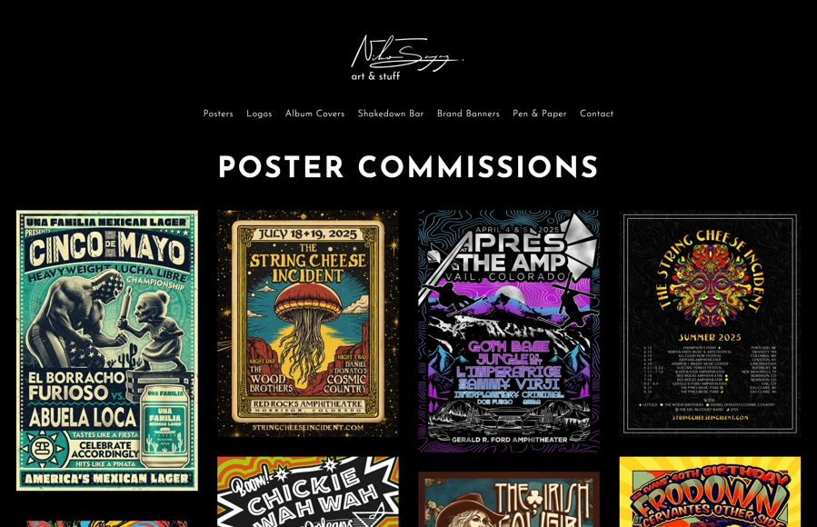 Screenshot from www.nikosayag.com