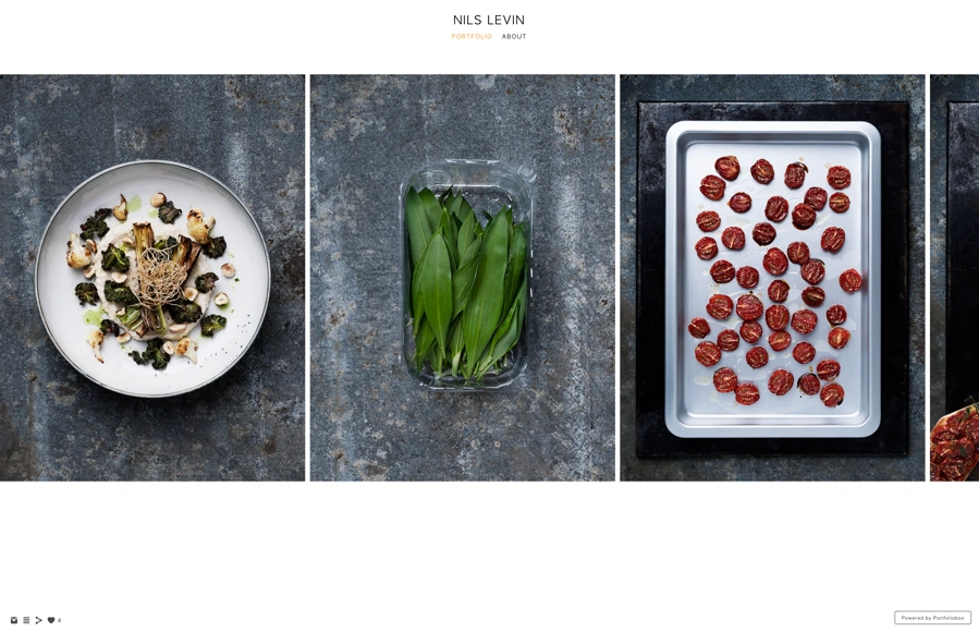 Screenshot from nilslevin.portfoliobox.net