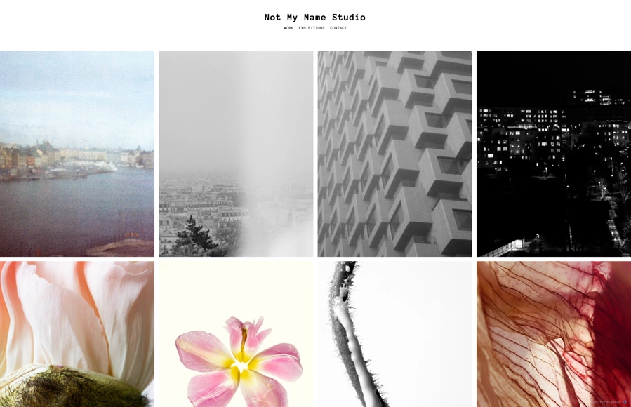 Screenshot from www.notmynamestudio.com