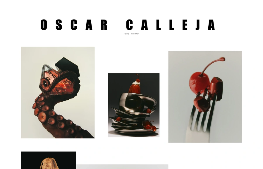 Screenshot from www.oscarcalleja.com