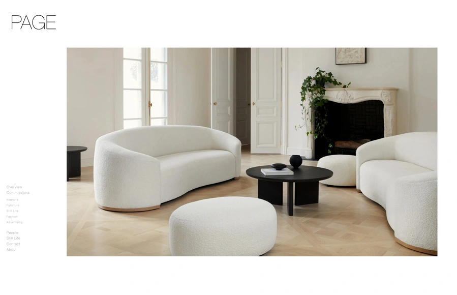 Screenshot from www.pagestudio.photography