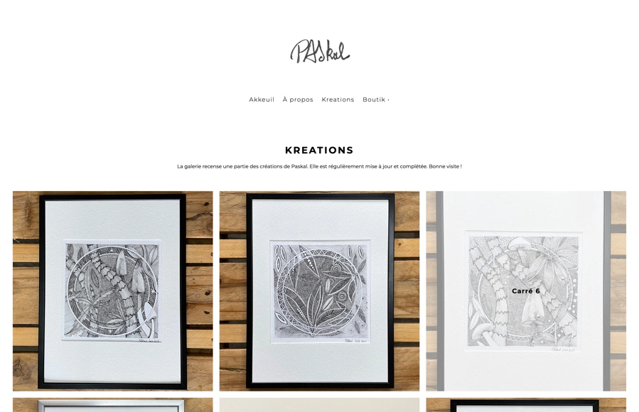 Screenshot from www.paskalkreations.com
