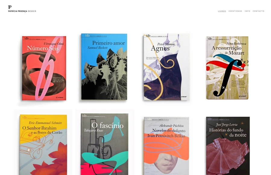 Screenshot from www.patriciaproenca.com