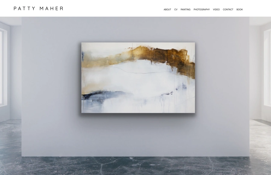 Screenshot from www.pattymaher.com