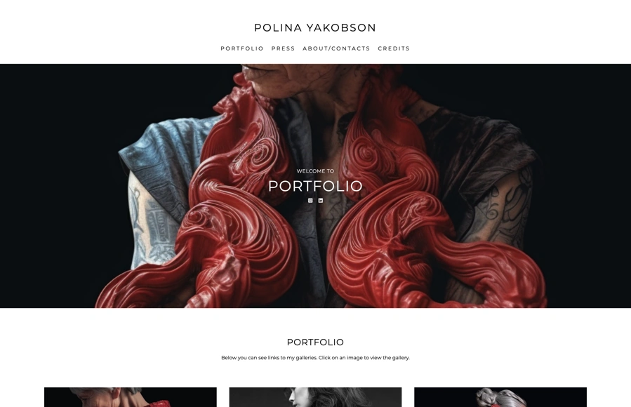 Screenshot from www.polinayakobson.com