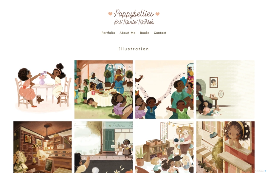 Screenshot from www.poppybellies.com