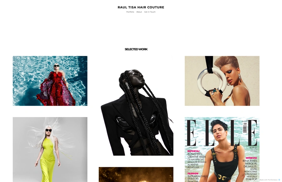 Screenshot from www.raultisahair.com