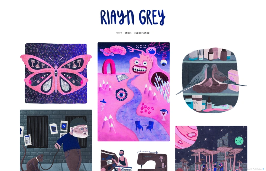 Screenshot from www.riayngrey.com