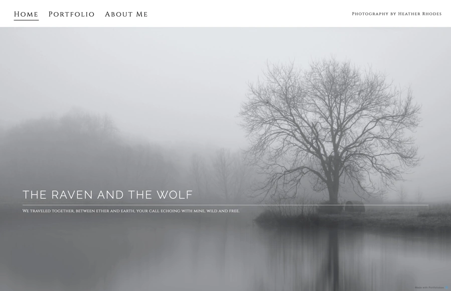 Screenshot from www.rvnwlf.com