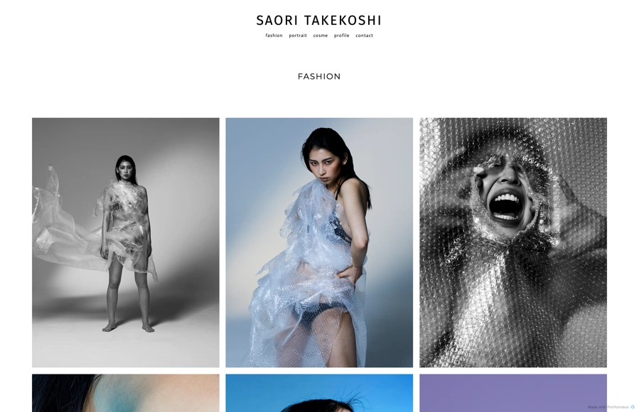 Screenshot from www.saoritakekoshi.com