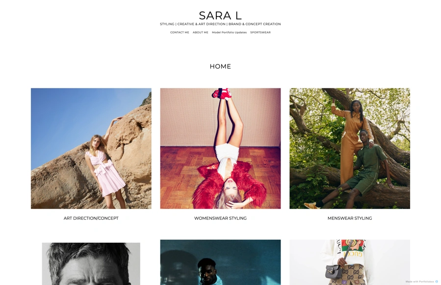 Screenshot from www.saralstylist.com