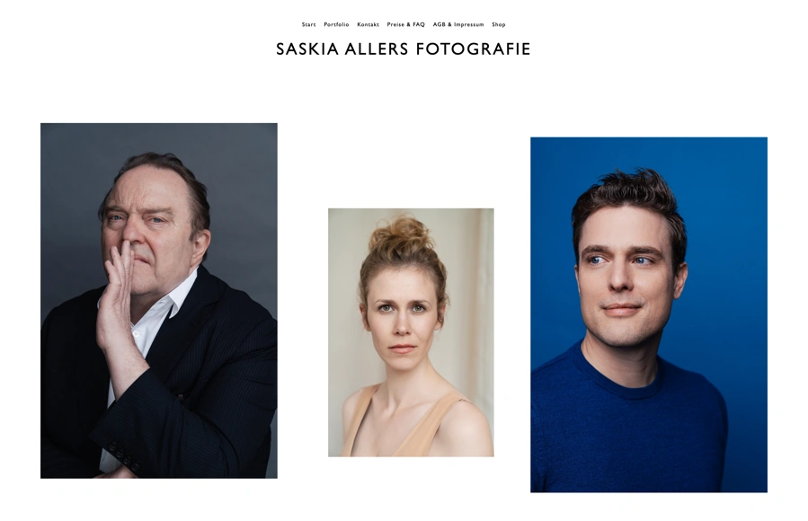 Screenshot from www.saskiaallers.com