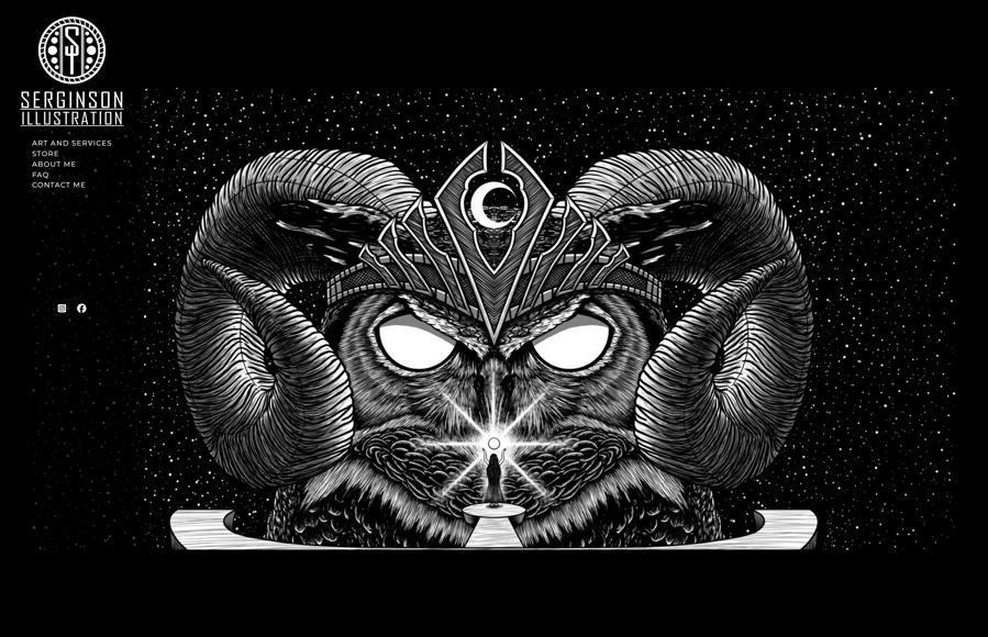 Screenshot from www.serginsonillustration.com