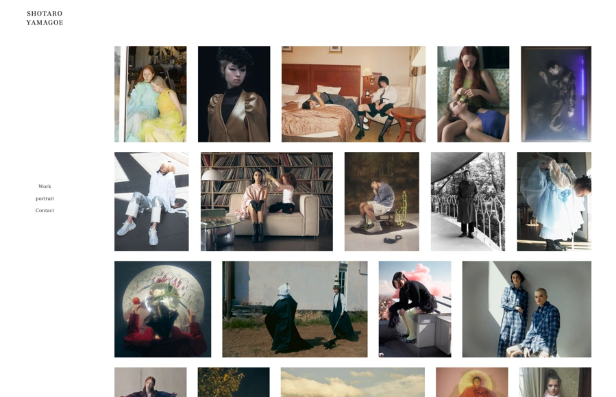 Screenshot from www.shotaroyamagoe.com