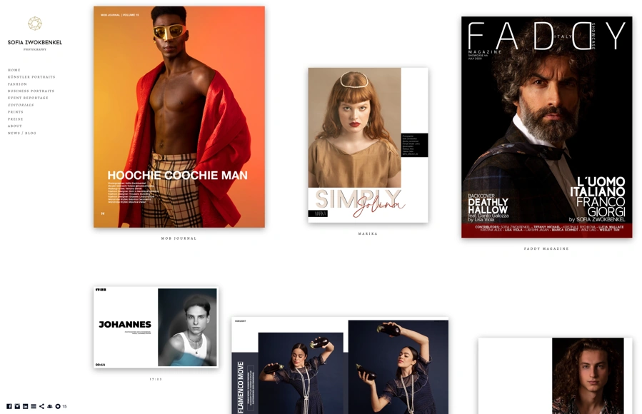 Screenshot from www.sofia-zwokbenkel.de