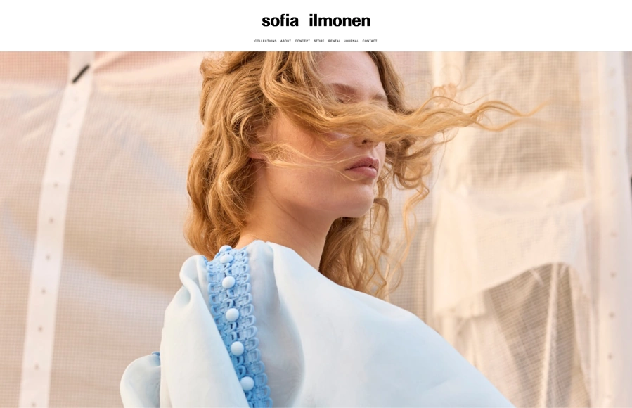 Screenshot from www.sofiailmonen.com