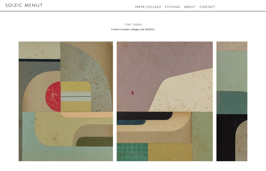 Screenshot from www.soizicmenut.com