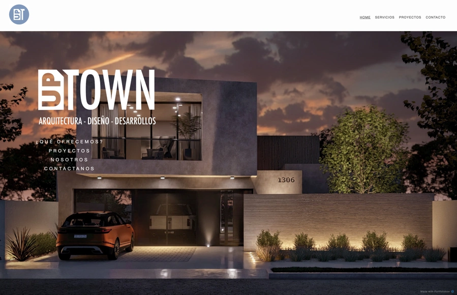 Screenshot from www.uptownarquitectura.com