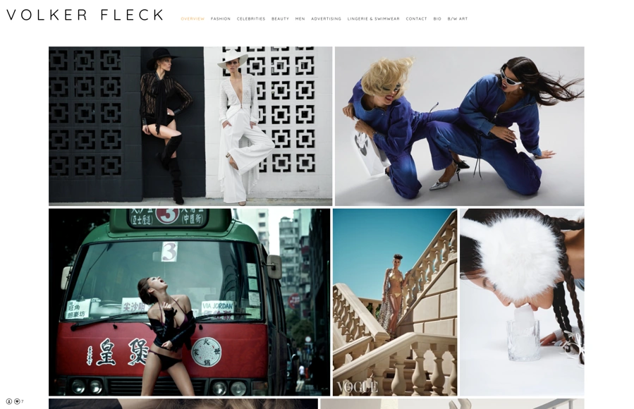 Screenshot from volkerfleck.portfoliobox.net