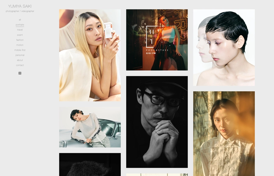 Screenshot from www.yumiyasaiki.com