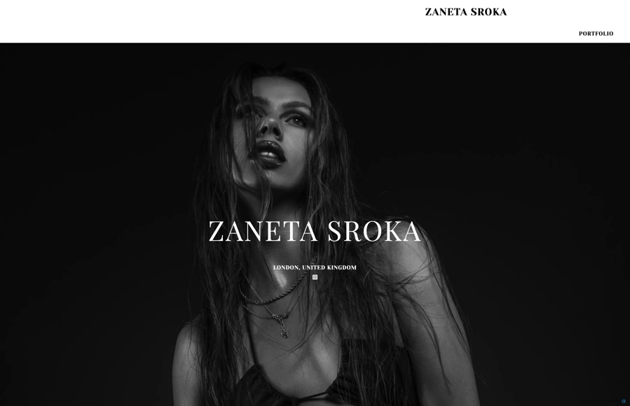 Screenshot from www.zanetasroka.com