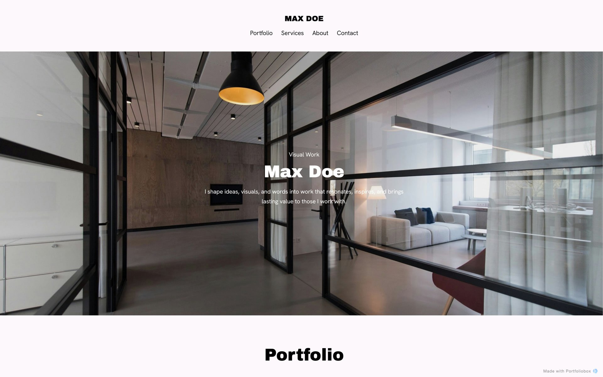 Шаблон портфоліо архітектора