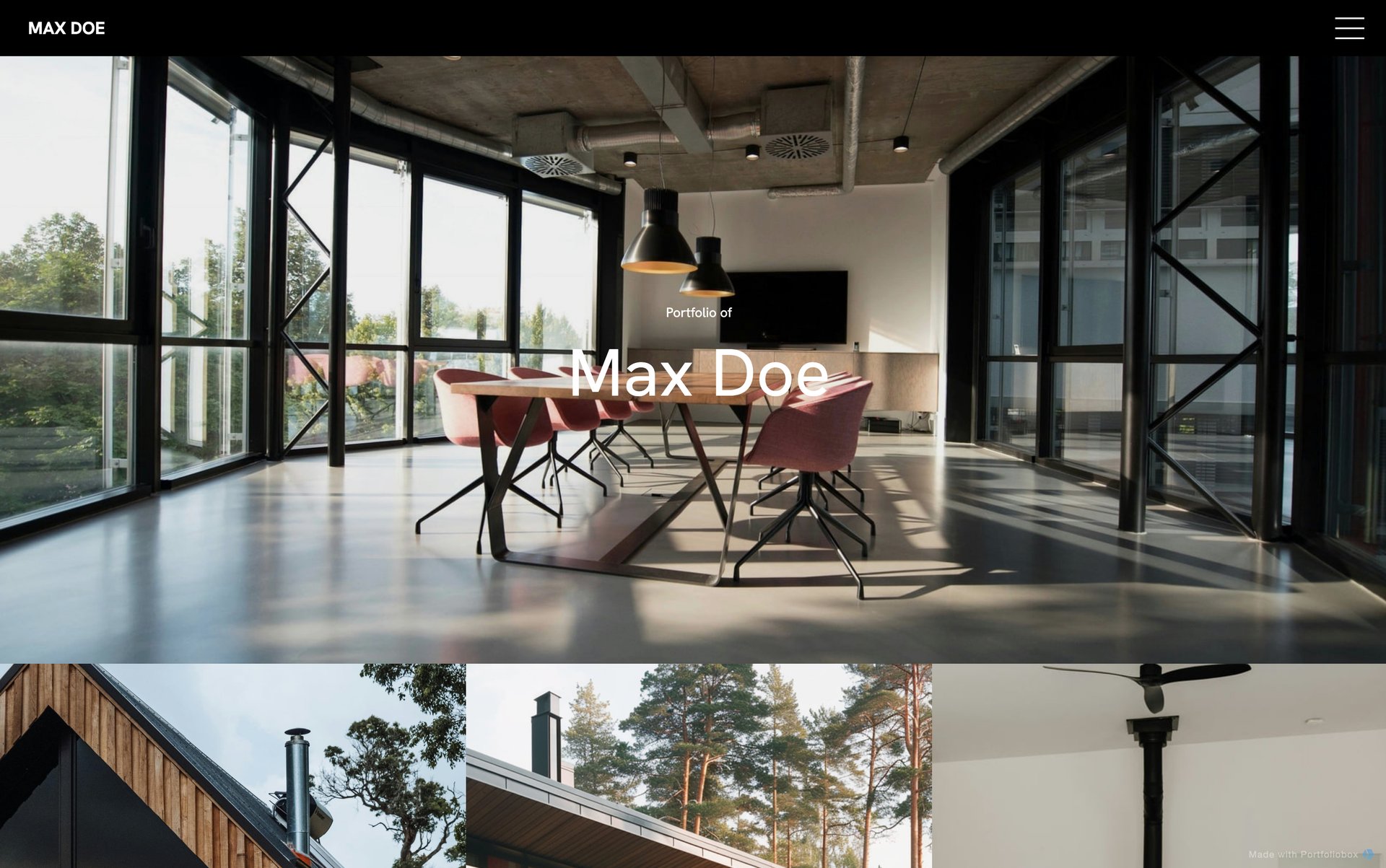 Шаблон портфоліо архітектора