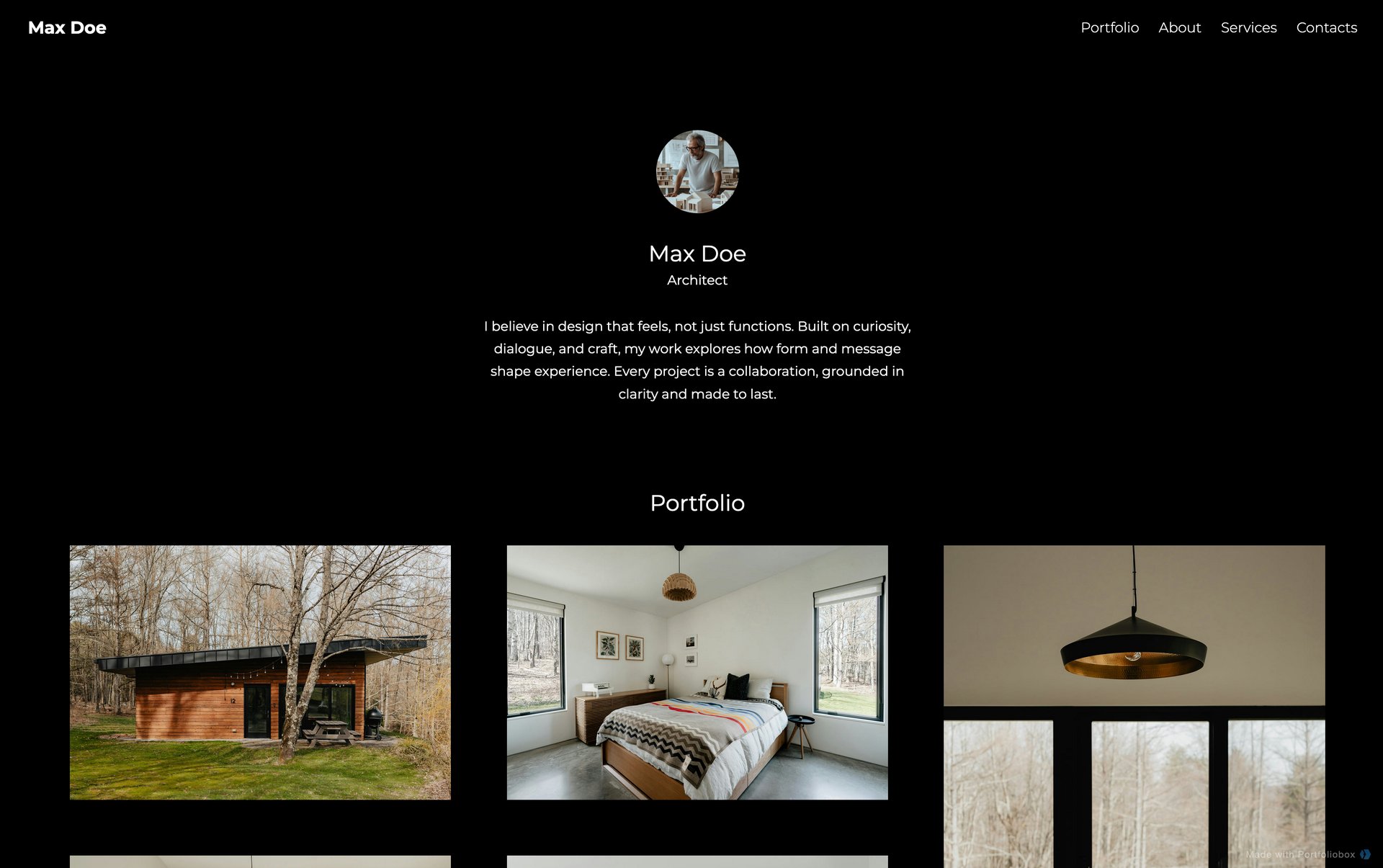Architect portfolio template