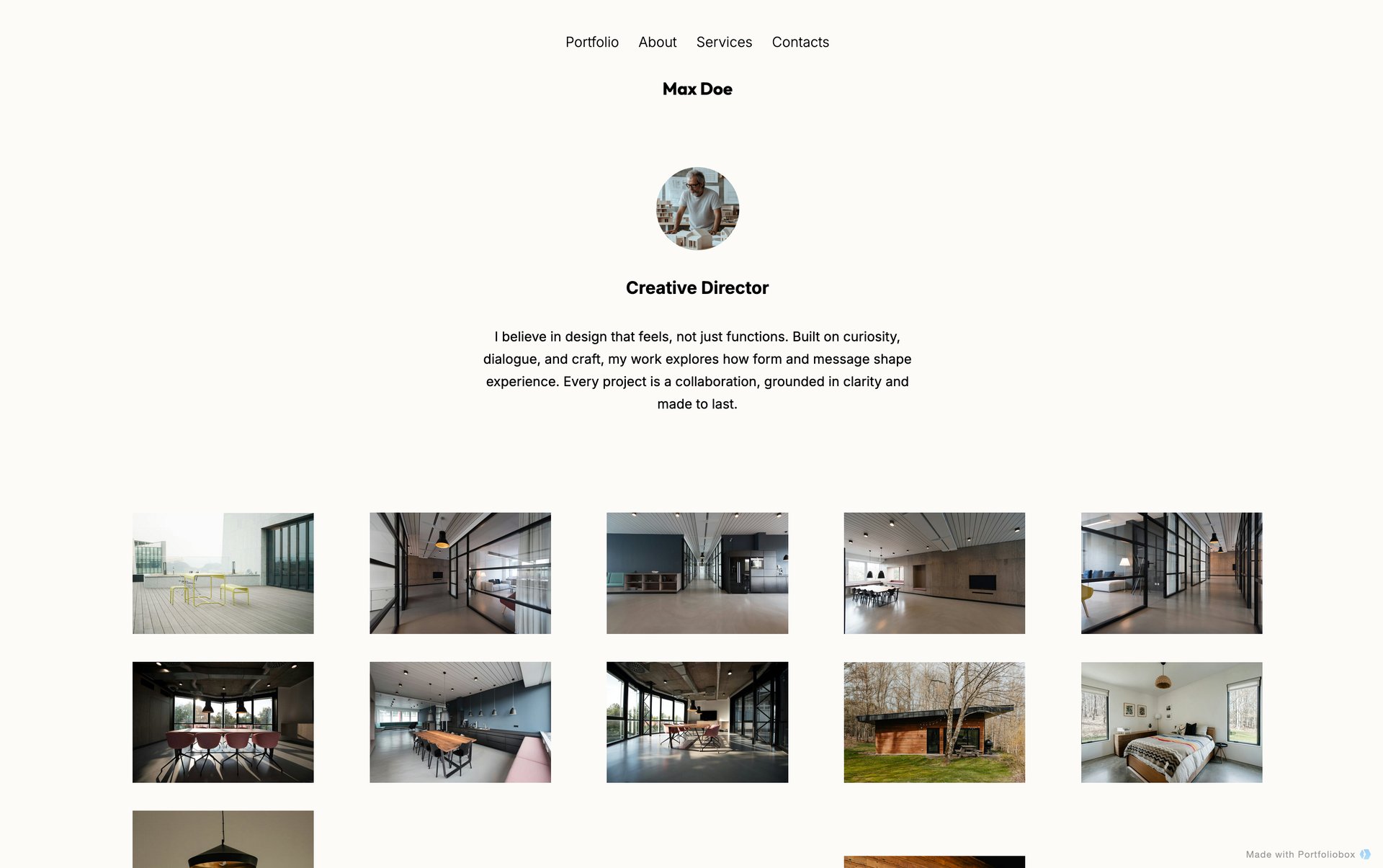 Architect portfolio template