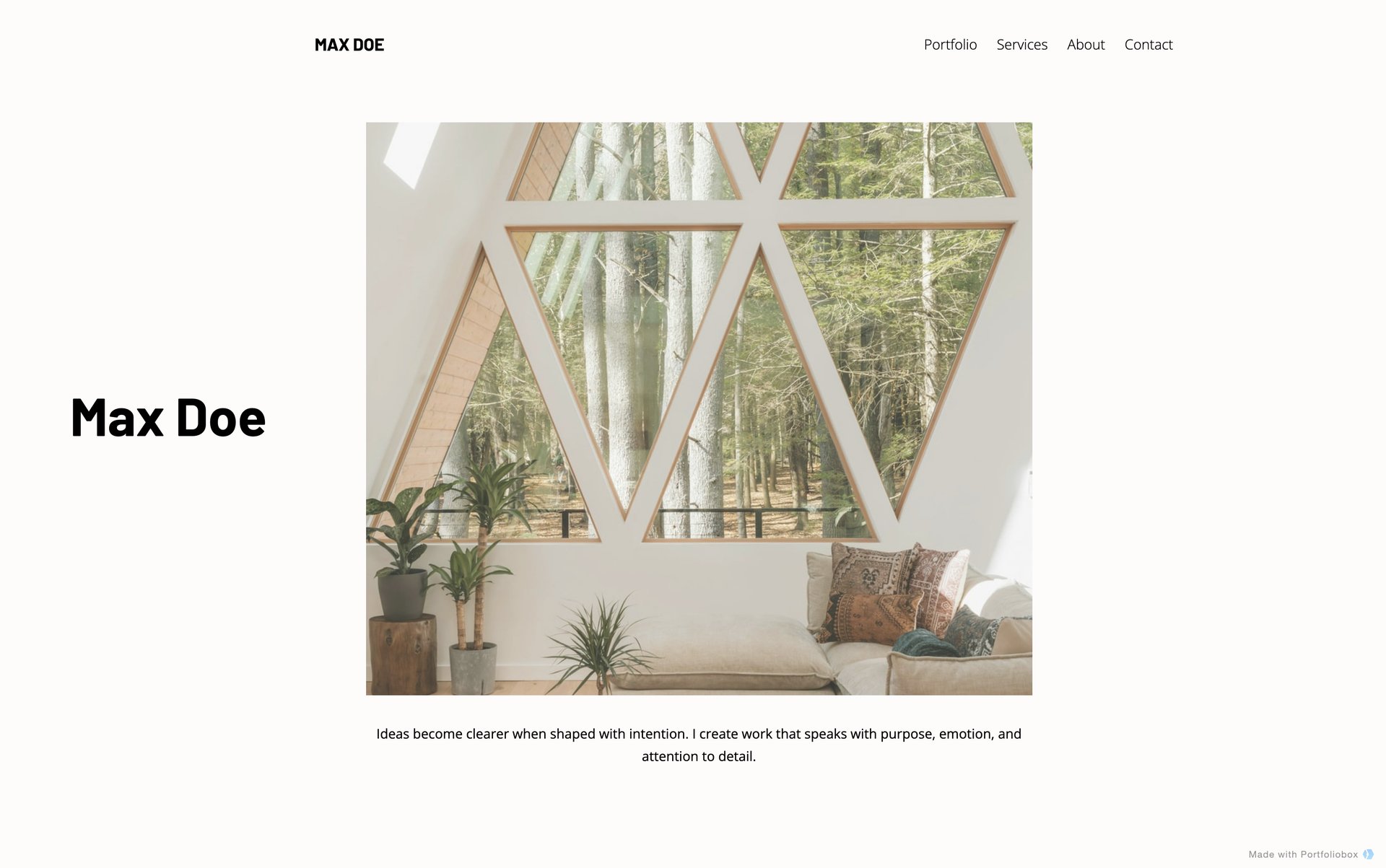 Шаблон портфоліо архітектора