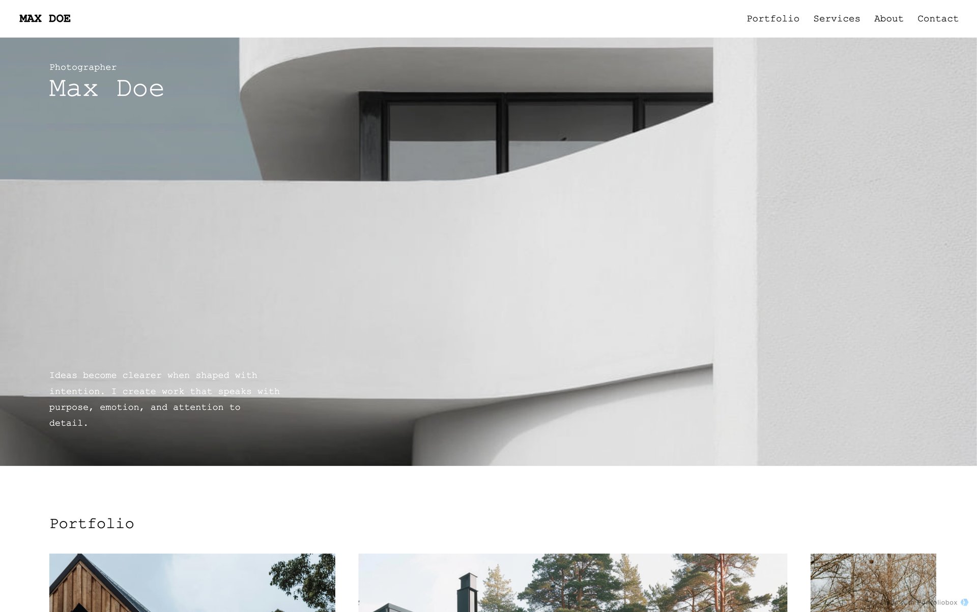 Шаблон портфоліо архітектора