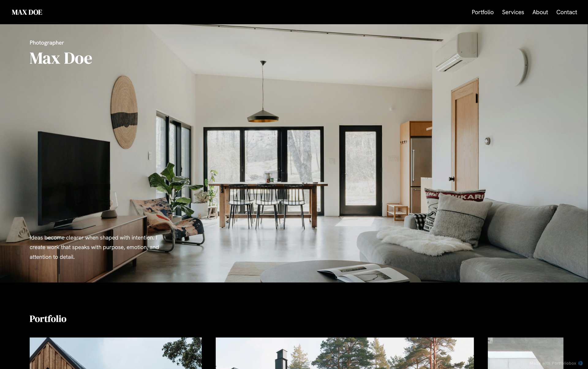 Шаблон портфоліо архітектора