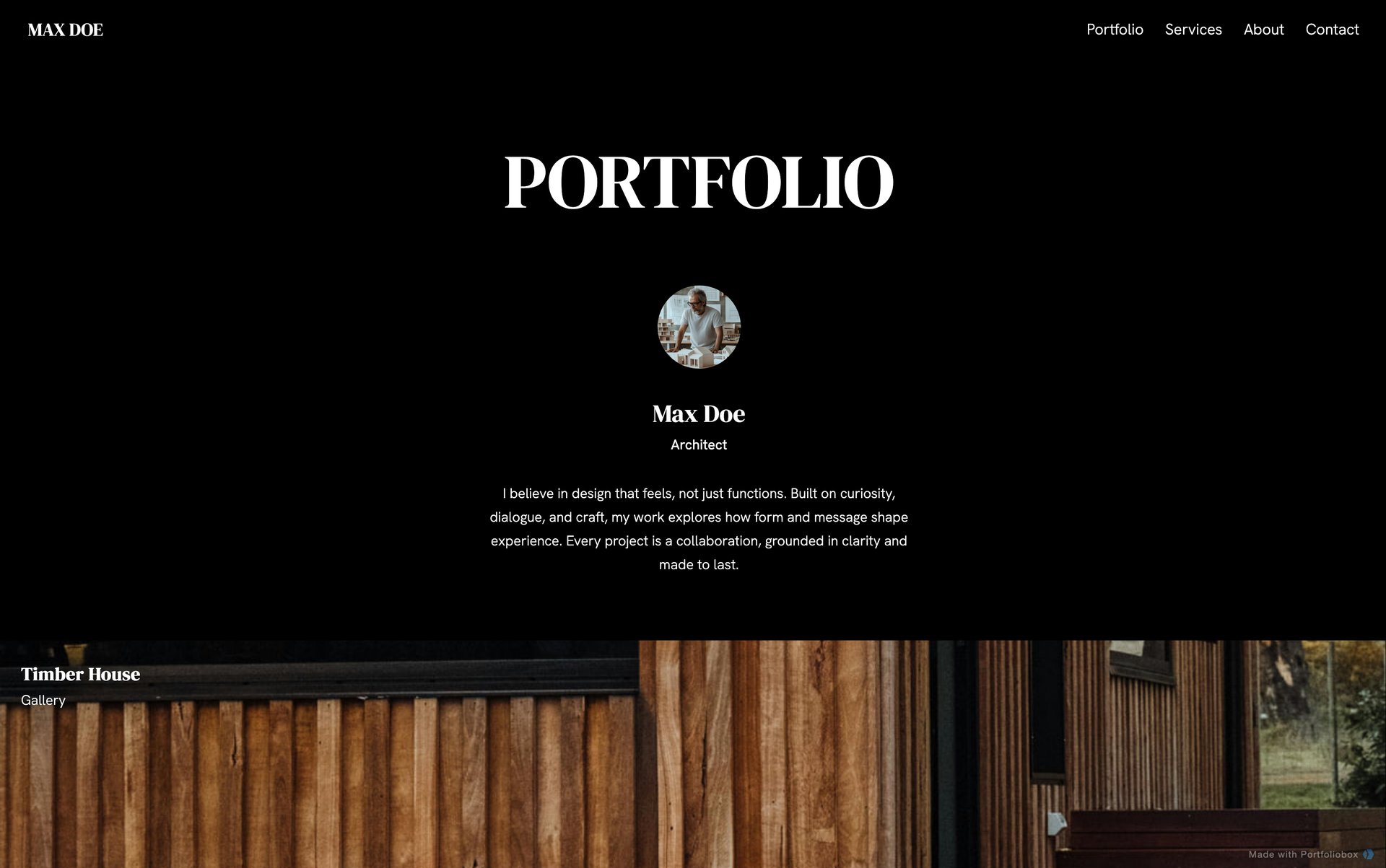 Architect portfolio template