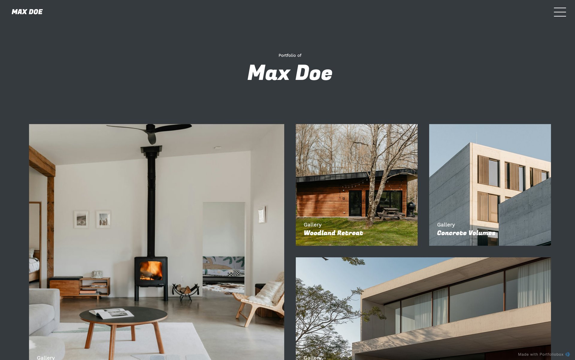 Шаблон портфоліо архітектора