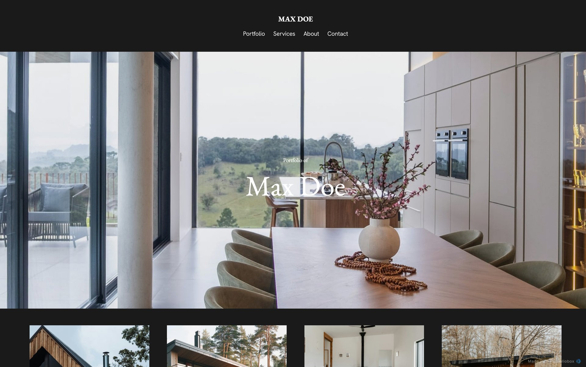 Шаблон портфоліо архітектора