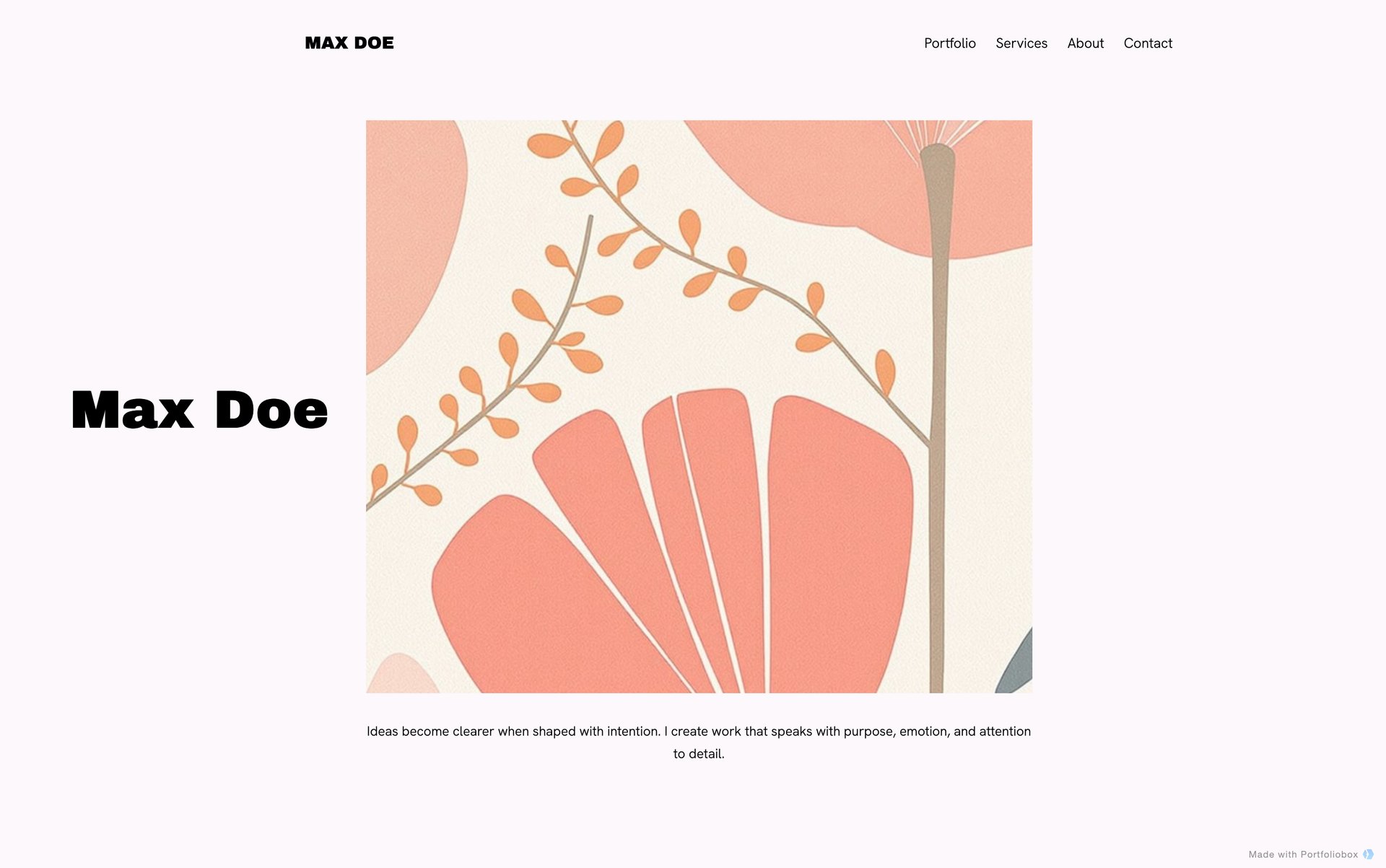 Шаблон портфоліо художника