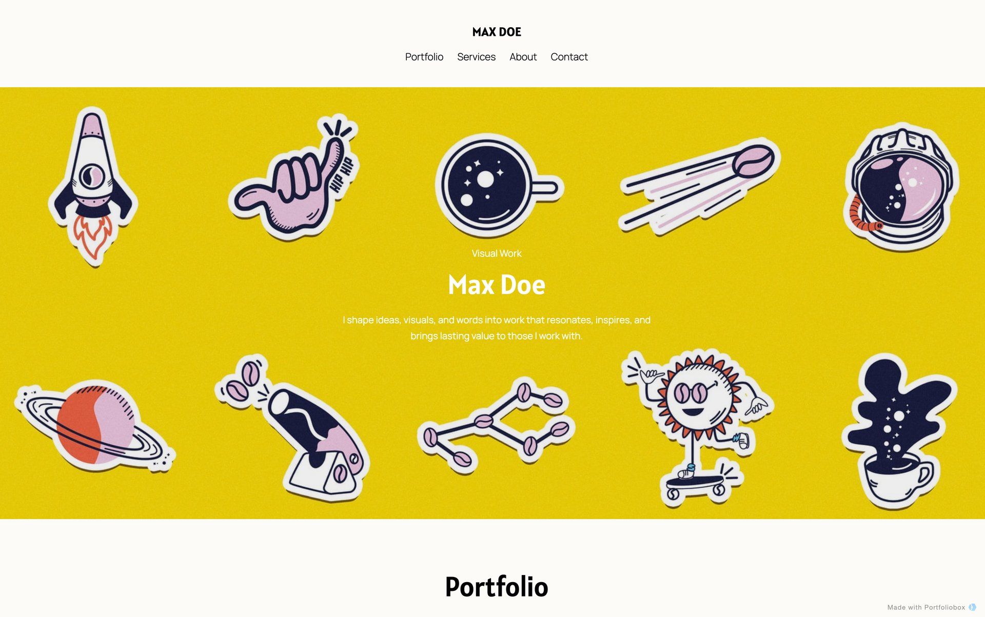 Шаблон портфоліо дизайнера