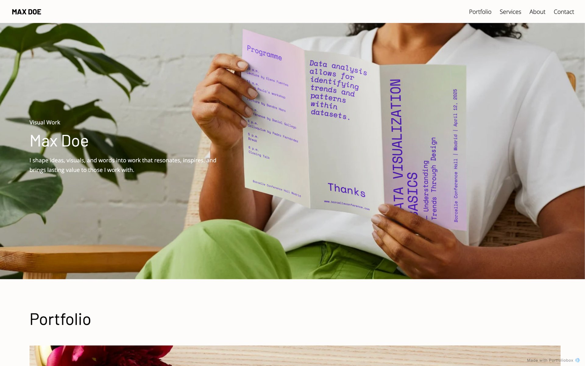 Шаблон портфоліо дизайнера