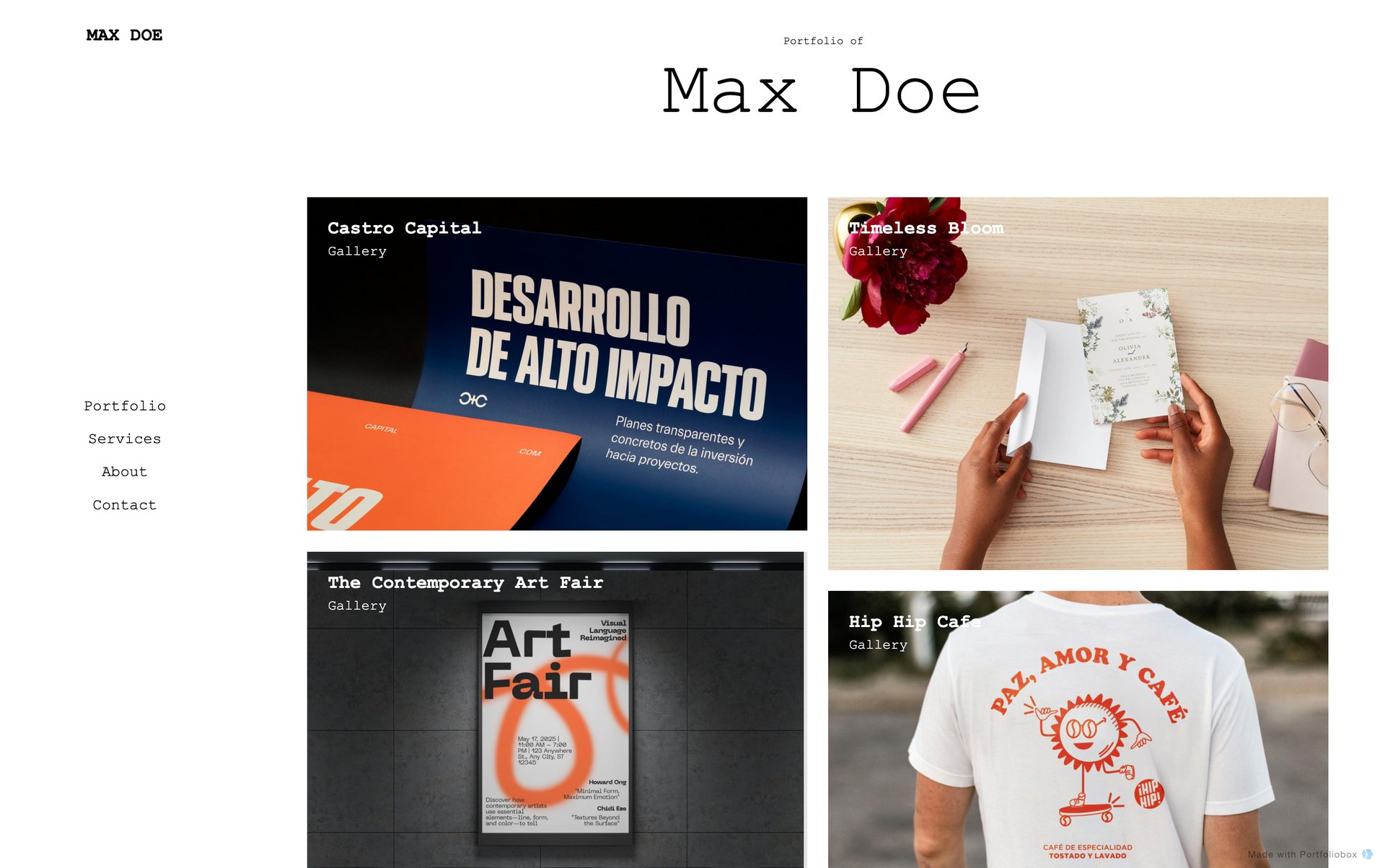 Шаблон портфоліо дизайнера