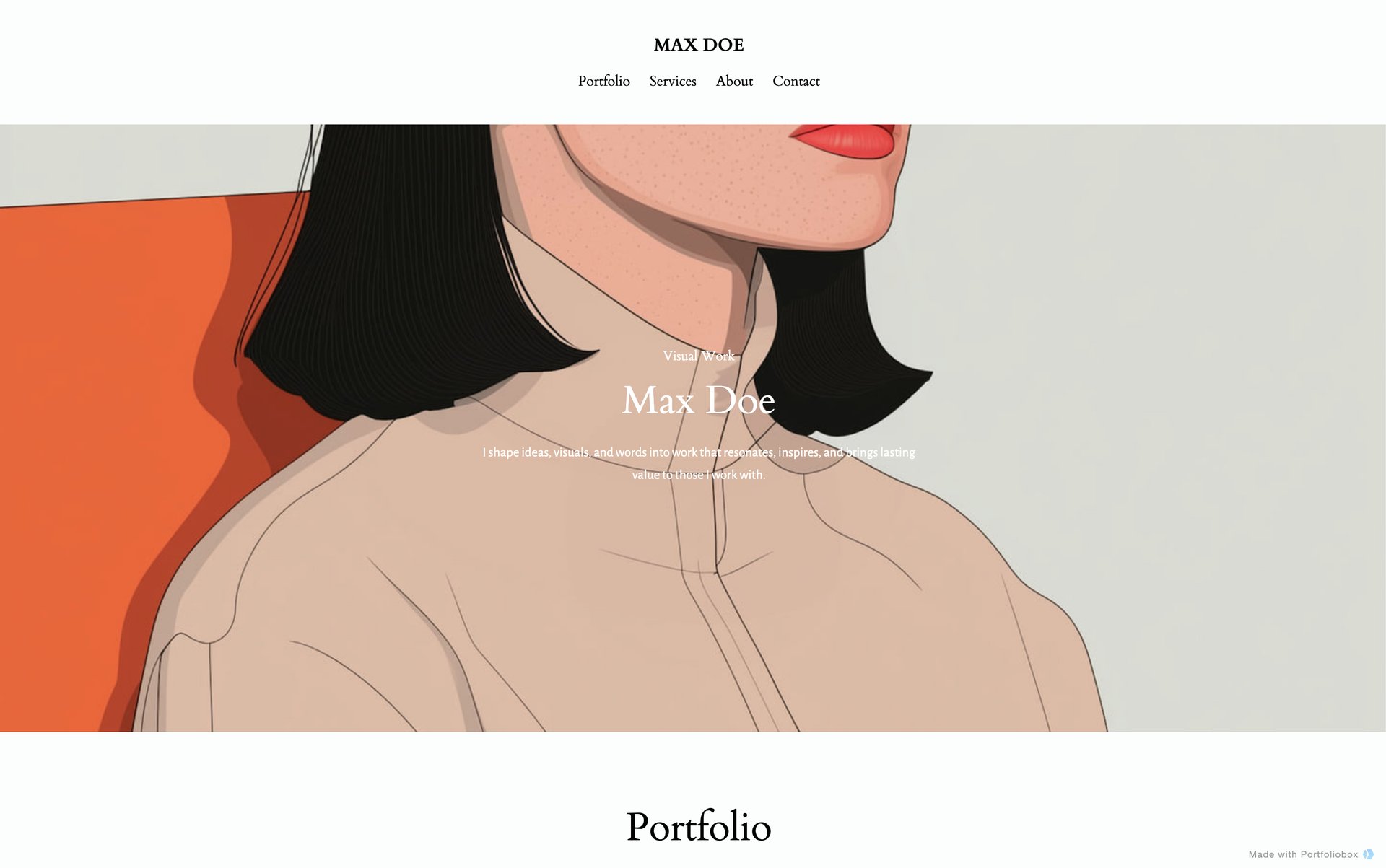 Шаблон портфоліо ілюстратора