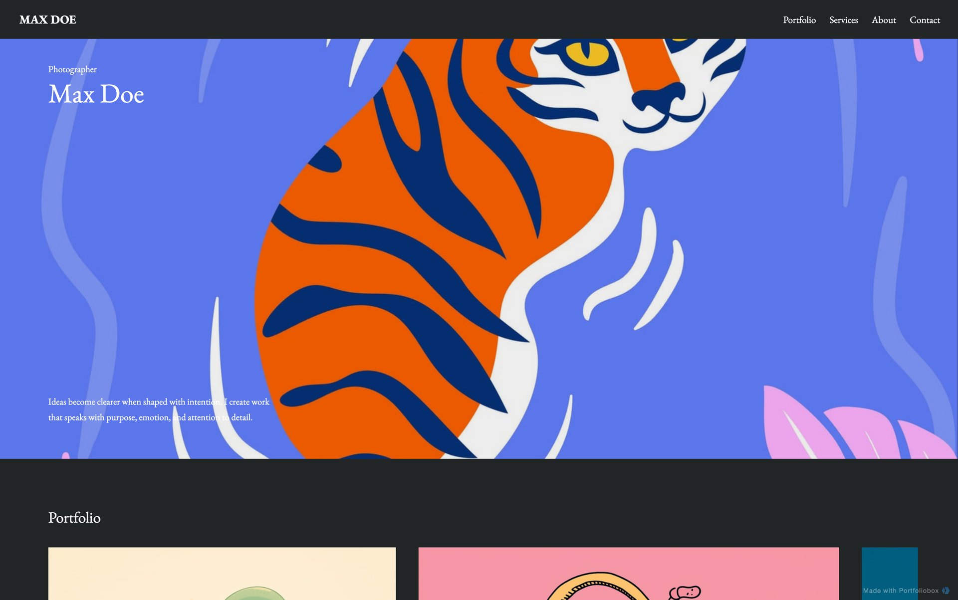 Шаблон портфоліо ілюстратора