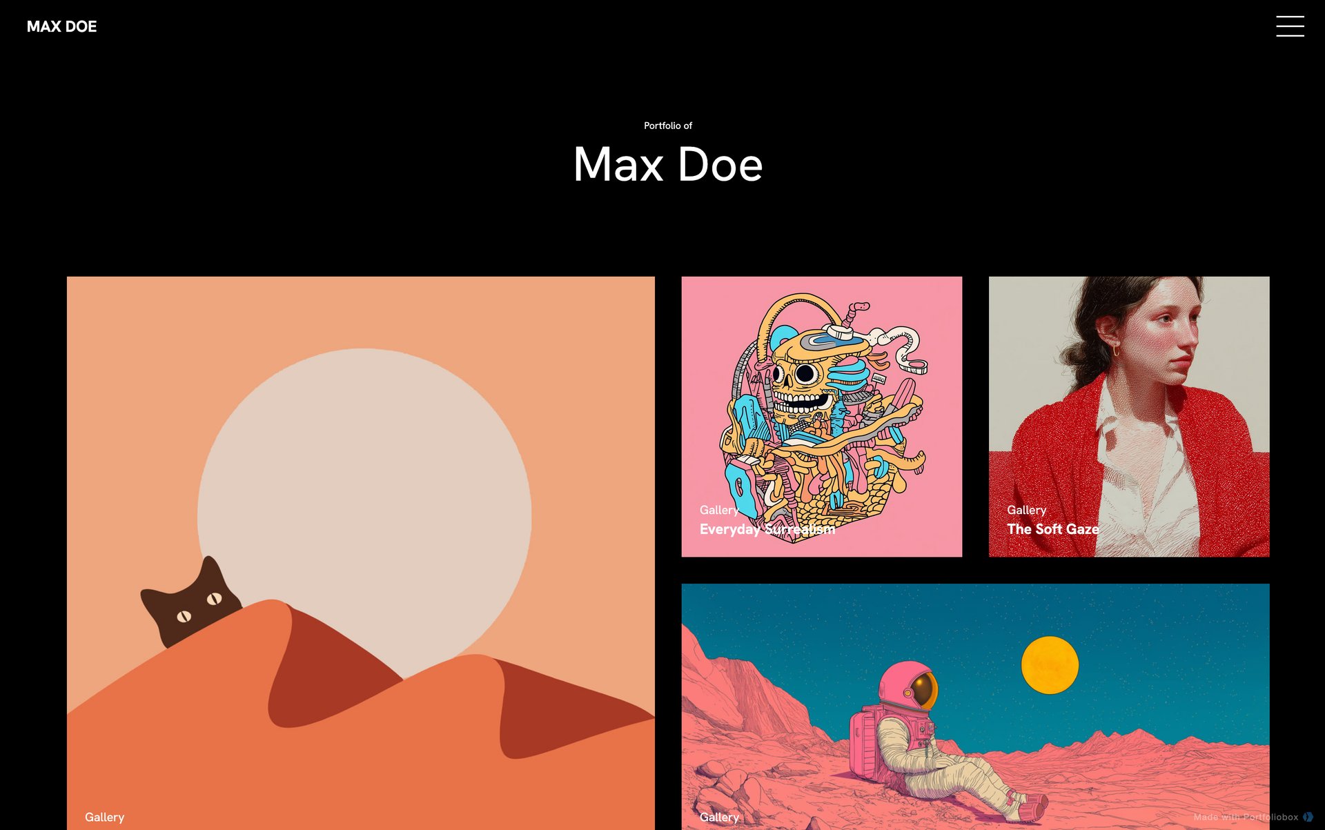 Шаблон портфоліо ілюстратора