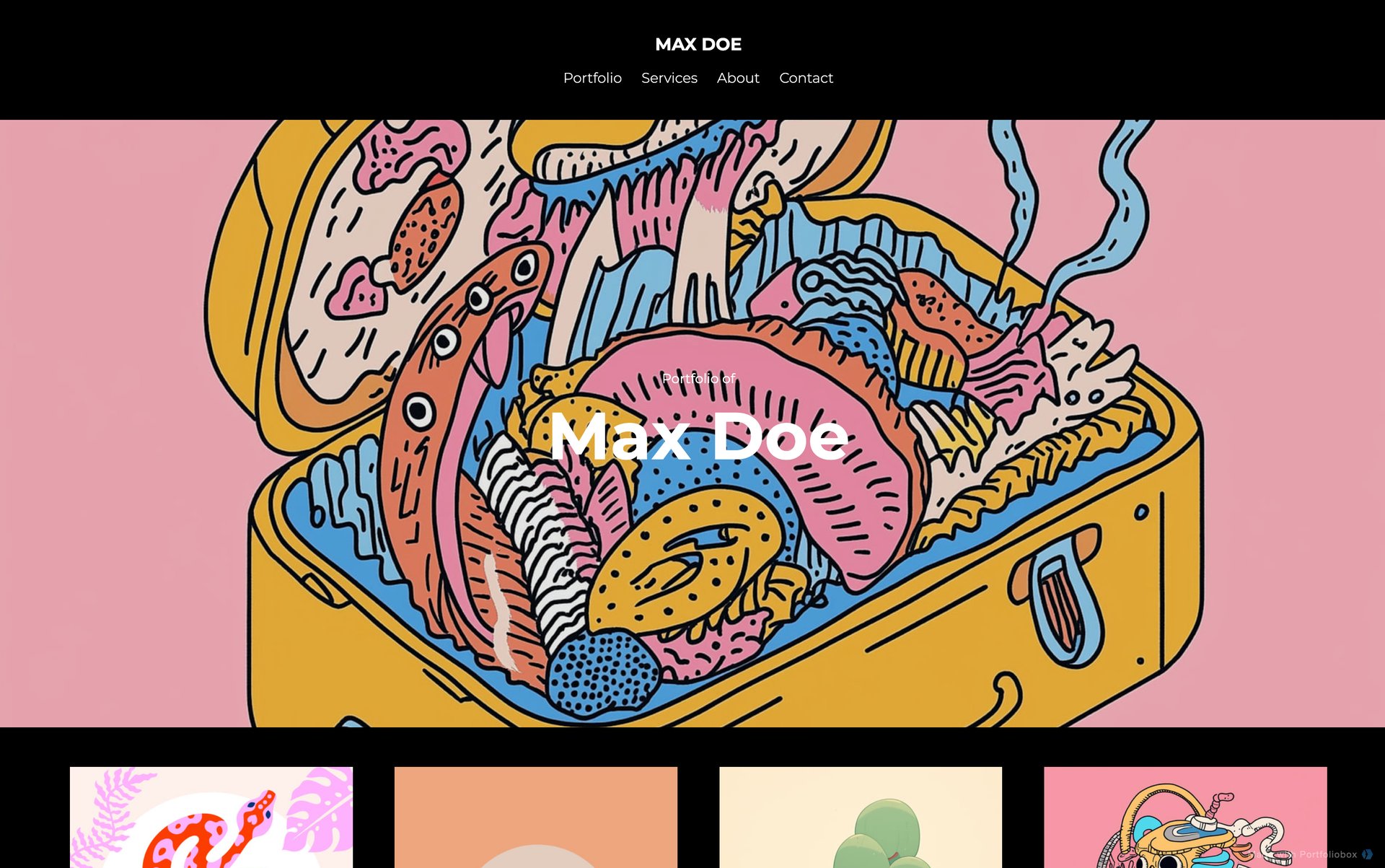 Шаблон портфоліо ілюстратора