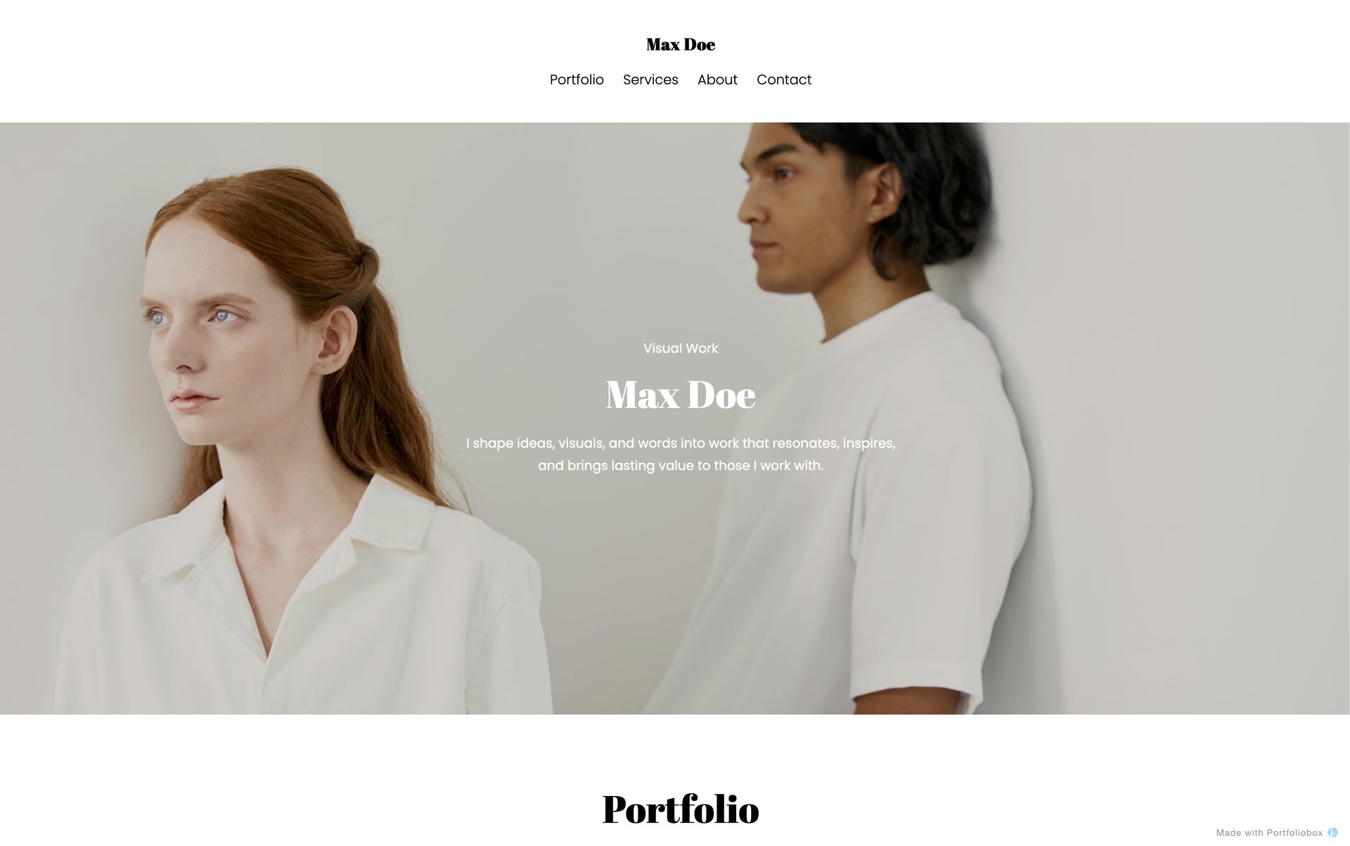 Шаблон портфоліо фотографа