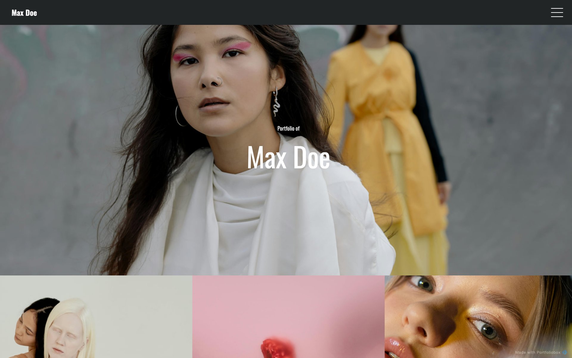 Шаблон портфоліо фотографа