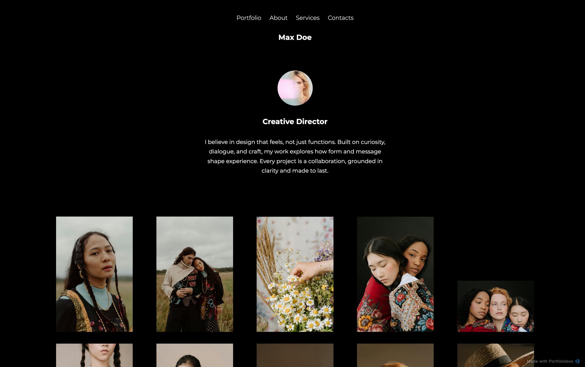 Photographer portfolio template