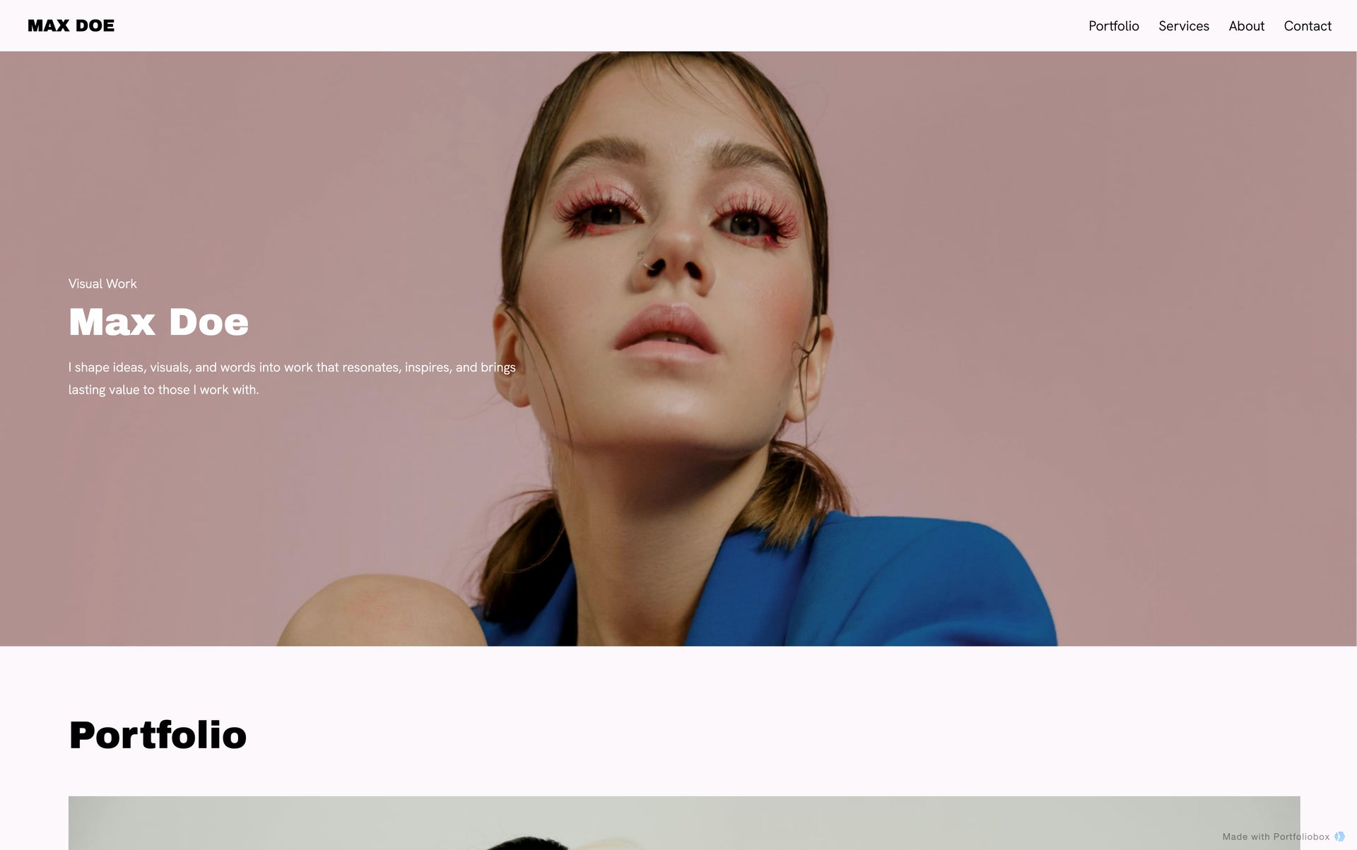 Шаблон портфоліо фотографа