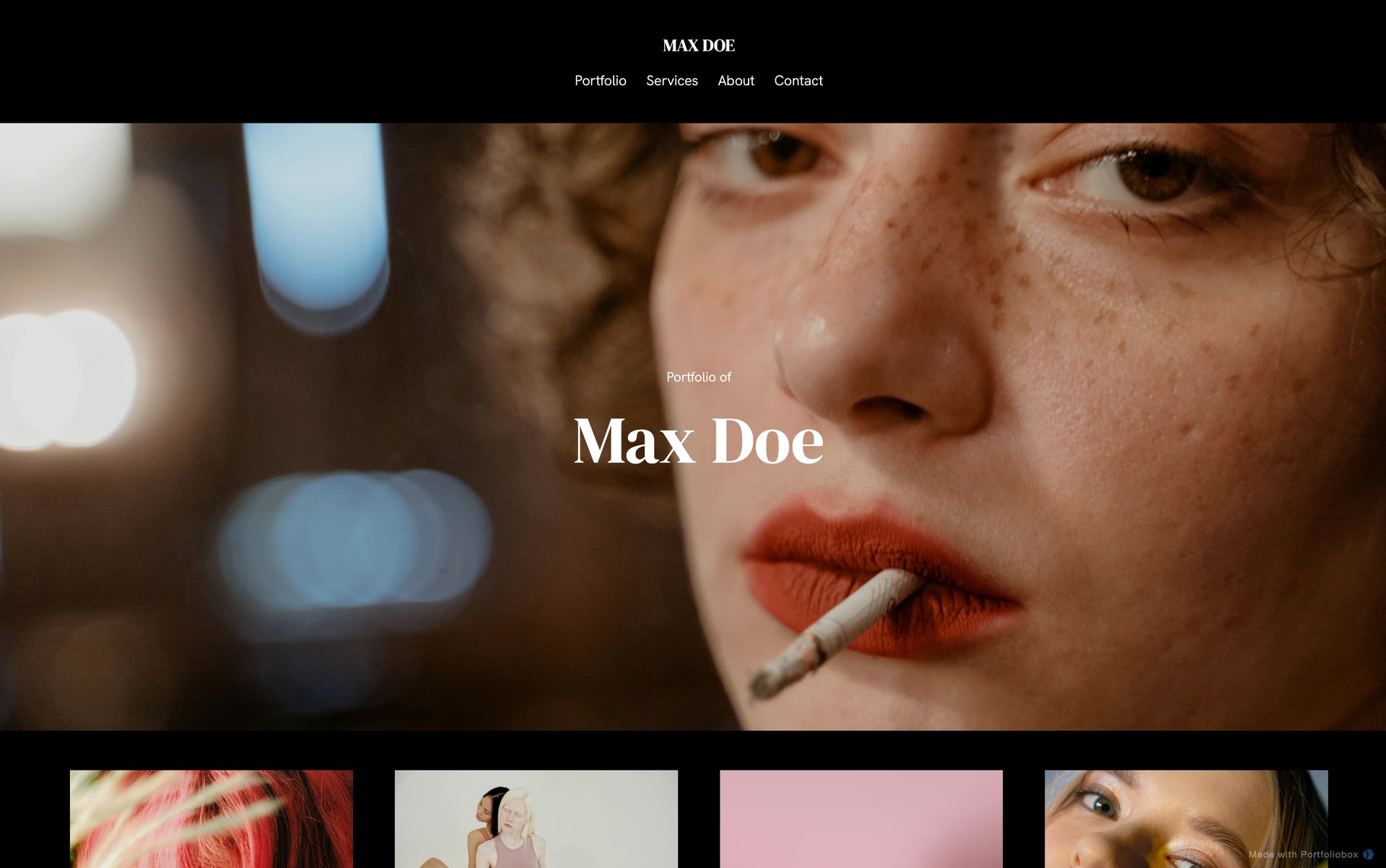 Шаблон портфоліо фотографа